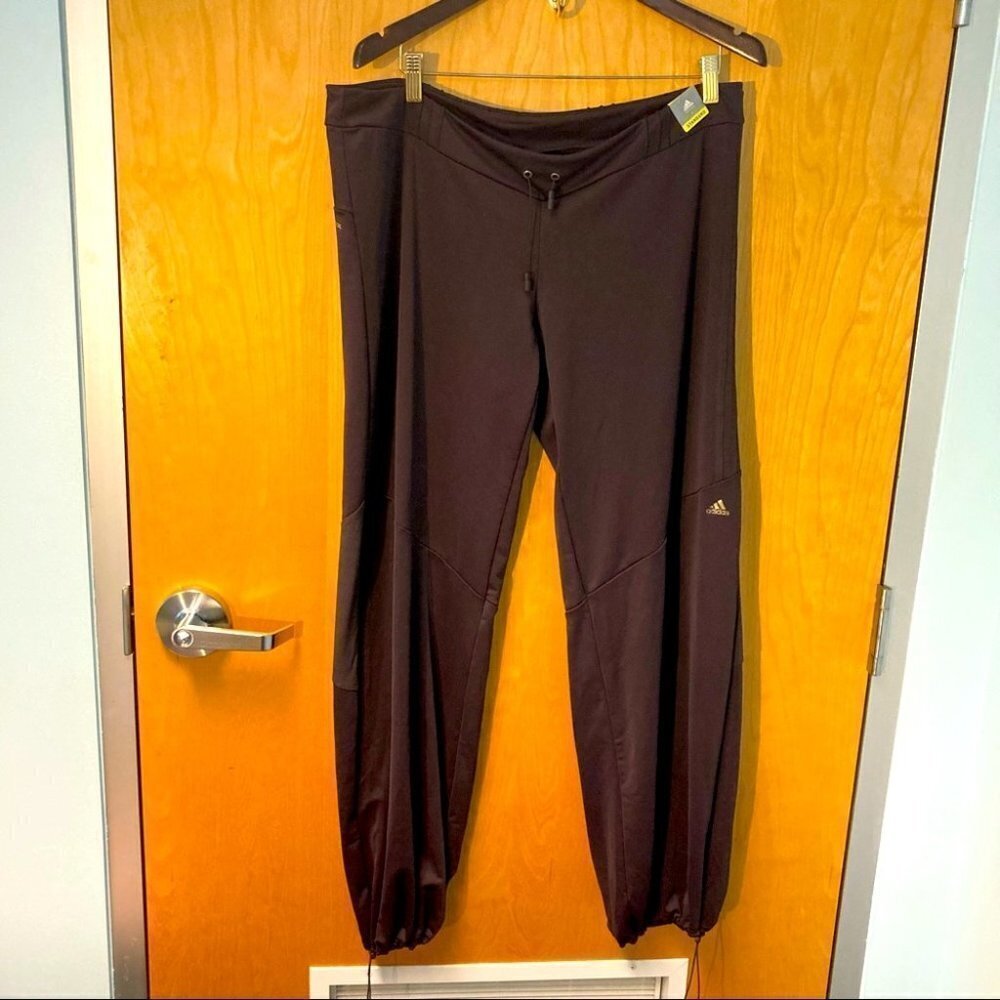 ADIDAS Sz XL Performance Balloon  Waist & Ankle Drawstring ClimaCool Pants